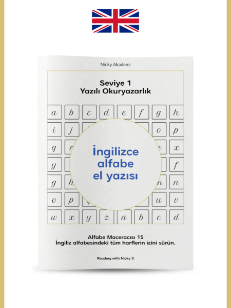 İngilizce Alfabesi El Yazısı (1.15) English Handwriting Alphabet